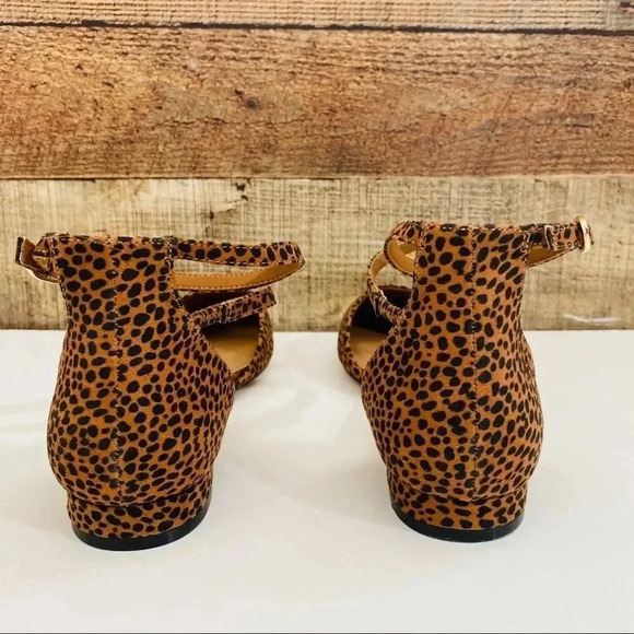 ASOS cheetah Lifetime Pointed Ballet Flats - Picture 6 of 11